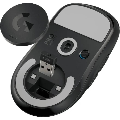 Мышь беспроводная Logitech G PRO X SUPERLIGHT черный, 25600 dpi, радиоканал, USB, кнопки - 5