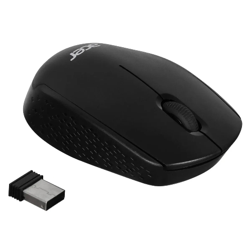 Мышь беспроводная Acer OMR020 черный, 1200 dpi, радиоканал, USB, кнопки - 3