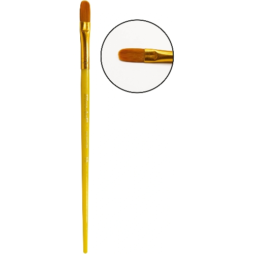 Набор кистей Silwerhof Color (набор 10шт) синтетика круглая №2,3/плоская №3,6,7,12/овальная №3,10