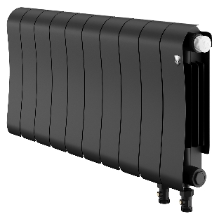 Радиатор биметаллический Royal Thermo Infinity 300 Noir Sable VR80 - 10 секц.