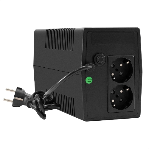 Источник бесперебойного питания ExeGate Smart LB-450.LCD.AVR.2SH (450VA/270W, LCD, AVR, 2*Schuko, батарея 12V 4.5Ah, Black)