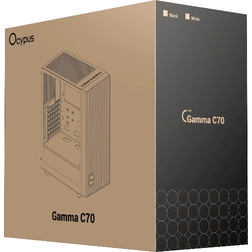 Корпус Ocypus Gamma C70 WH, Midi-Tower, белый