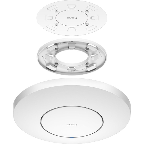 Точка доступа Cudy AC1200 Dual Band Gigabit Ceiling Mount Access Point, MT7621DAN+MT7613B+MT7603E, 867Mbps at 5GHz + 300Mbps at 2.4GHz, 1 x GbE RJ45 Port, Support 12V DC or 802.3af PoE or Passive PoE, Internal Antennas, 48V passive PoE adapter included, Cudy Mesh Support