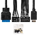Компьютерный корпус Minitower ExeGate BAA-308UC-AAA400 (mATX, БП AAA400 с вент. 8см, 1хUSB/1хUSB 3.0/1хTypeC, HD Audio, черный)
