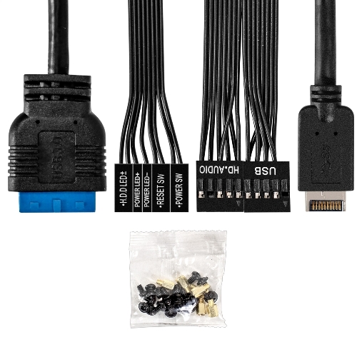 Компьютерный корпус Minitower ExeGate BAA-308UC-AAA400 (mATX, БП AAA400 с вент. 8см, 1хUSB/1хUSB 3.0/1хTypeC, HD Audio, черный)