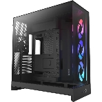 Компьютерный корпус без блока питания Case NZXT H9 Flow RGb (2025), Midi-Tower, TG, 3x140мм RGb + 1x120мм, 2xUSB-A 3.2 + 1xUSB-C 3.2, E-ATX, ATX, mATX, mITX черный