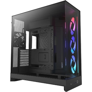 Компьютерный корпус без блока питания Case NZXT H9 Flow RGb (2025), Midi-Tower, TG, 3x140мм RGb + 1x120мм, 2xUSB-A 3.2 + 1xUSB-C 3.2, E-ATX, ATX, mATX, mITX черный