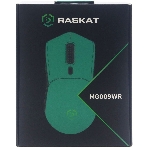Мышь беспроводная/проводная Raskat MG009WR зеленый, 5000 dpi, радиоканал, USB, кнопки - 7