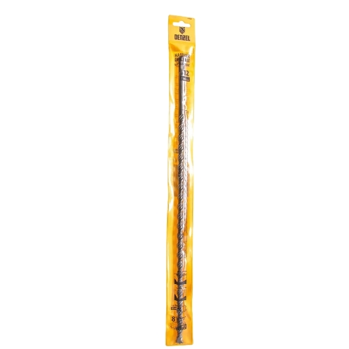 Бур по бетону Denzel двойная спираль, Cobalt W-tip, 12x460 мм, SDS PLUS