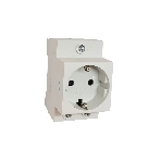 Розетка CHINT AC 30-111 с заземл. контактом на DIN-рейку
