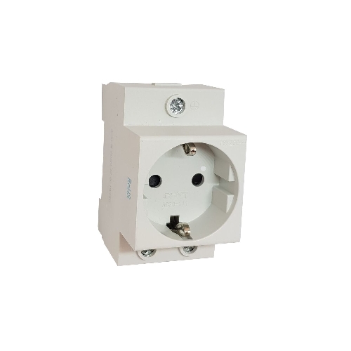 Розетка CHINT AC 30-111 с заземл. контактом на DIN-рейку
