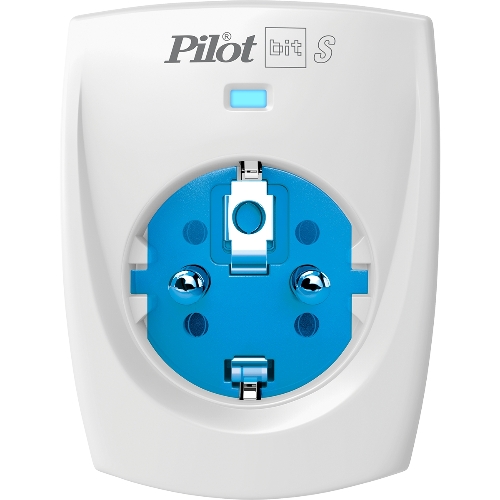 Сетевой фильтр ZIS PILOT BIT S, 1 розетка, 16А/3,5кВт, св.серый