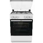Плита газовая Gorenje GG6A11WF белый, конфорок 4 газовых, духовка 72 л, 60 см x 85 см x 60 см