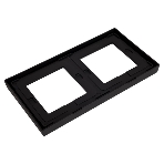 Рамка 2-м ArtGallery IP44 карбон SE GAL441002
