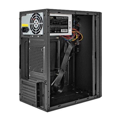 Компьютерный корпус Minitower ExeGate BAA-308UC-AAA400 (mATX, БП AAA400 с вент. 8см, 1хUSB/1хUSB 3.0/1хTypeC, HD Audio, черный)
