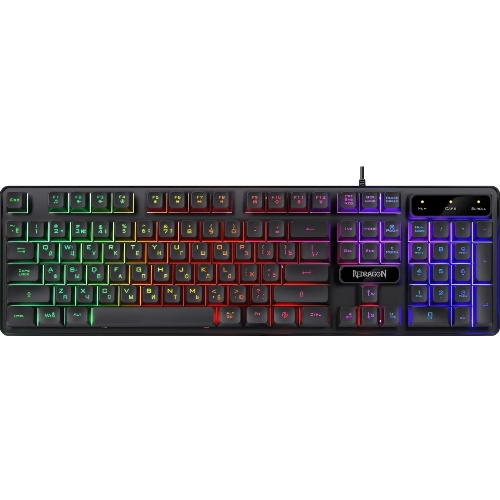 Комплект клавиатура+мышь Redragon S137 проводной, USB, чёрный
