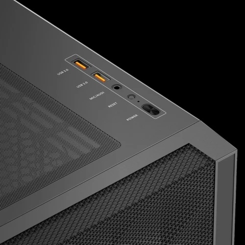 Компьютерный корпус без блока питания PCCooler C3D510 BK, Mesh Mid Tower, черный, TG, 0.7 SPCC, no fans E-ATX, ATX, mATX, mITX 170/390/205mm 2x2.5