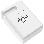 Флешка USB Netac U116 mini (NT03U116N-016G-32WH), 16Gb, USB 3.2, R/W 90/30, белый
