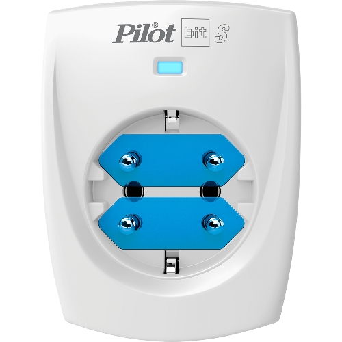 Сетевой фильтр ZIS PILOT BIT S, 1 розетка, 16А/3,5кВт, св.серый