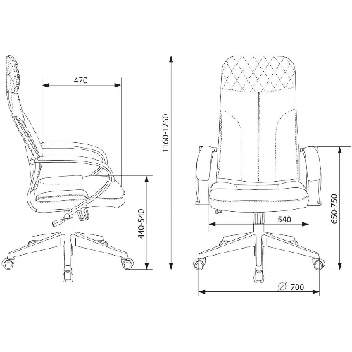 Кресло Бюрократ CH-608Fabric Light-21 песочный, ткань