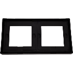 Рамка 2-м ArtGallery IP44 карбон SE GAL441002