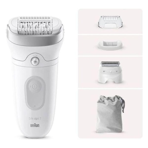 Эпилятор BRAUN SE7-041 белый/серебристый