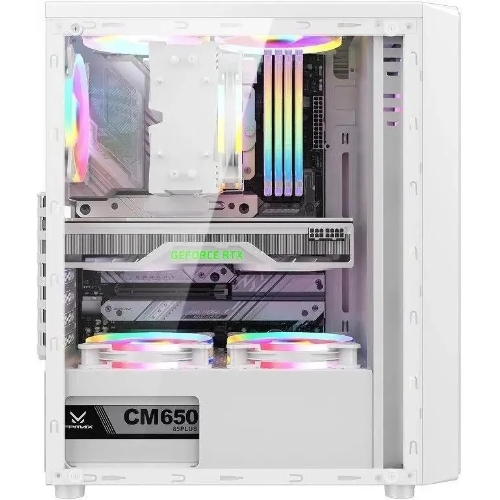 Компьютерный корпус Aerocool/Formula Mana белый без БП ATX 3x120мм 1xUSB 2.0 1xUSB 3.0 audio bott PSU