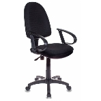 Кресло Бюрократ CH-300/BLACK черный, экокожа, 120 кг, механизм качания