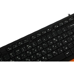 Комплект клавиатура+мышь A4Tech FStyler F1010 проводной, USB, 1600 DPI, чёрный/оранжевый