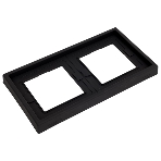 Рамка 2-м ArtGallery IP44 карбон SE GAL441002