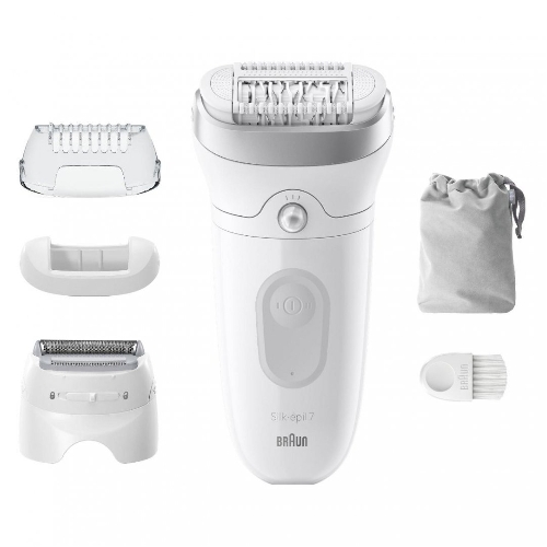 Эпилятор BRAUN SE7-041 белый/серебристый