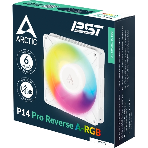 Вентилятор в корпус Arctic Cooling Вентилятор корпусной ARCTIC P14 Pro Reverse A-RGB White (ACFAN00324A)