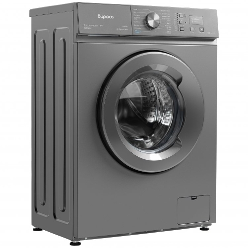 Стиральная машина Бирюса WM-SM510/10 M металлик, загрузка фронтальная 5 кг, 1000 об/мин, класс: А+++