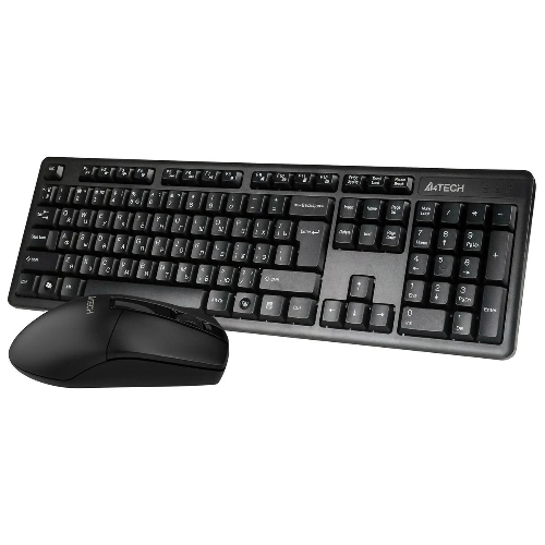 Комплект клавиатура+мышь A4Tech 3330N беспроводной, USB, 1200 DPI, чёрный