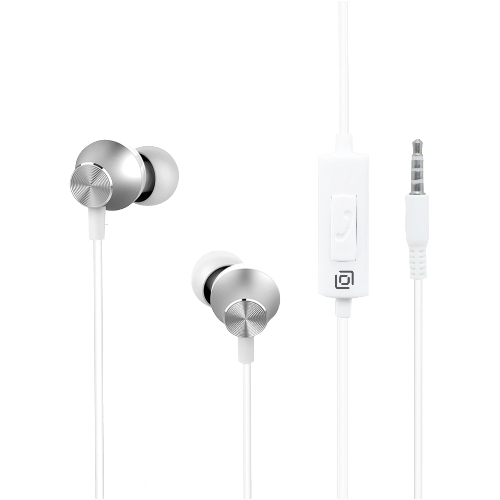 Проводные наушники Oklick HS-S-240 белый, внутриканальные, Jack 3.5 мм