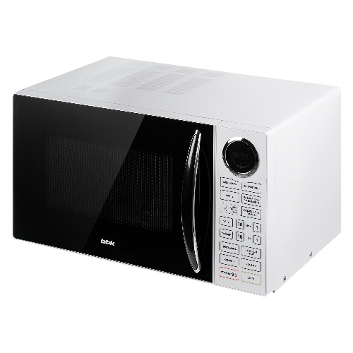 Микроволновая печь BBK 23MWG-930S/BW белый/черный, 23 л, 900 Вт, переключатели - сенсор