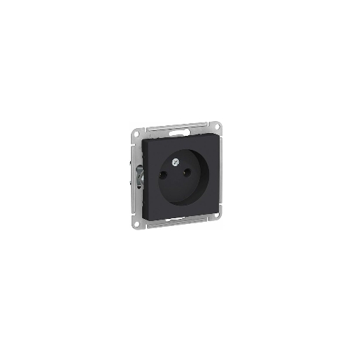 Механизм розетки 1-м СП AtlasDesign без заземл. 16А карбон SchE ATN001041