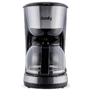 Кофеварка капельная Domfy metal DSM-CM301 1000Вт черный/серебристый