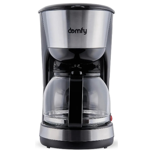 Кофеварка капельная Domfy metal DSM-CM301 1000Вт черный/серебристый