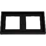 Рамка 2-м ArtGallery IP44 карбон SE GAL441002
