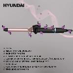 Щипцы для завивки волос Hyundai H-HS1422 черный, 25 мм, 200 °C, 6 режимов