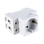 Розетка CHINT AC 30-111 с заземл. контактом на DIN-рейку
