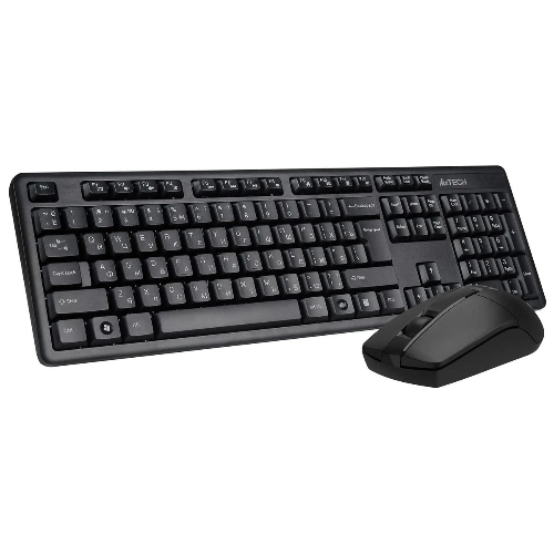 Комплект клавиатура+мышь A4Tech 3330N беспроводной, USB, 1200 DPI, чёрный