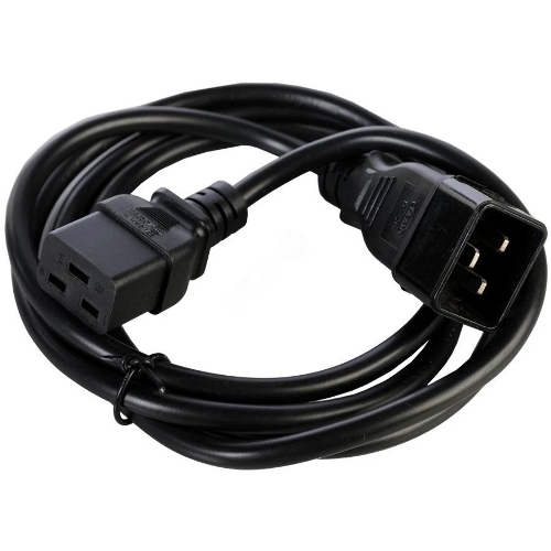 Шнур питания NTSS NTSS-PC19772 C19-Schuko проводник.:3x1.5мм2 3м 220/250В 16А черный