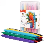 Фломастеры Deli EC151-12 Color Emotion 12 цветов, пластиковая коробка (12шт)