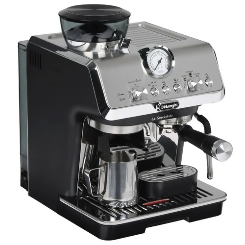 Кофеварка рожковая DeLonghi EC9155.MB серебристый/черный, исп. кофе - зерновой/молотый, 1.7 л, 1400 Вт, 15 Бар