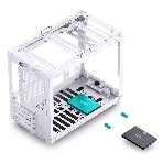 Компьютерный корпус без блока питания JONSBO C6 MAX Handle, Mini-Tower, TG, no fan, 1xUSB-A 3.0 + 1xUSB-C 3.1, mATX, mITX белый