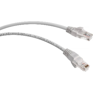 Шнур коммутационный Cabeus, Cat.5e, неэкр., U/UTP, RJ45/RJ45, LSZH, AWG24 15м, серый