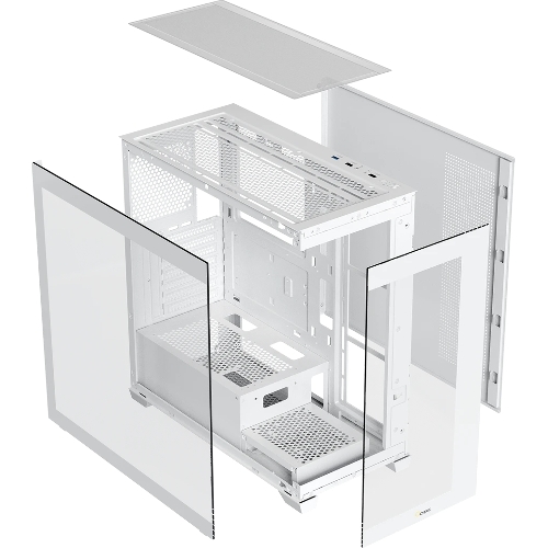 Компьютерный корпус Ocypus Gaммa C72 WH ARGB ATX/win/white/4 ARGB fans/no PSU/Tempered Glass