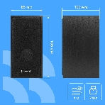Акустическая система CBR CMS 700, 2.0, питание USB, 2х3 Вт (6 Вт RMS), материал корпуса MDF, 3.5 мм линейный стереовход, черный